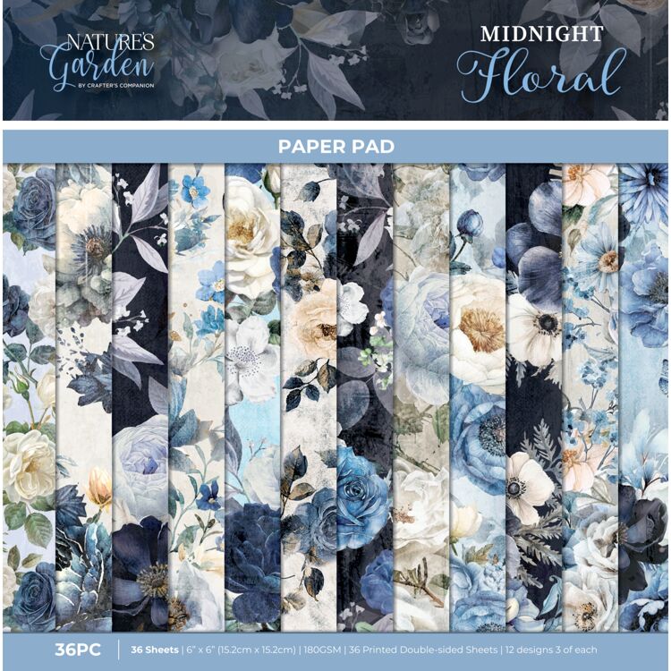 12 Fogli Carta Floreale 6x6 Pollici Per Scrapbooking E Card Making - Lato Singolo